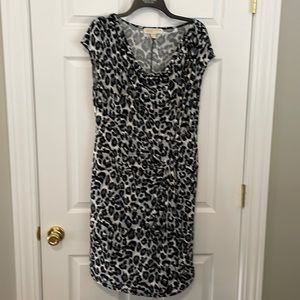 Michael Kors Women’s Dress Medium Leopard Print White, Gray & Black